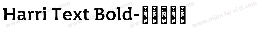 Harri Text Bold字体转换